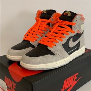 Air Jordan 1 retro high og grey black size 8